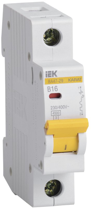 Автоматический выключатель IEK ВА47-29 1P B16