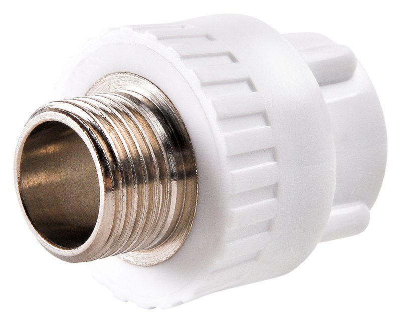 Муфта комбинированная PPR 20 × 1/2" с наружной резьбой